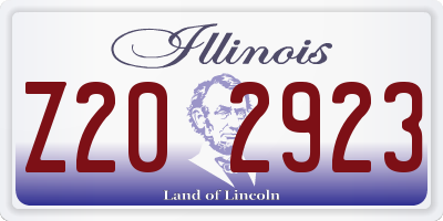 IL license plate Z202923