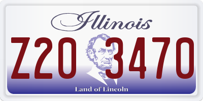 IL license plate Z203470