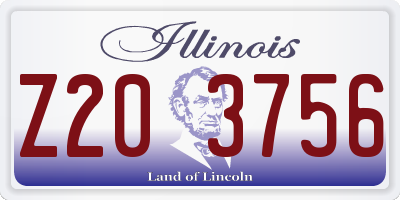 IL license plate Z203756