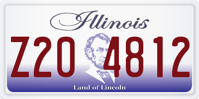IL license plate Z204812