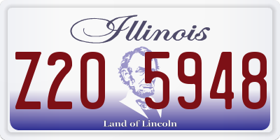 IL license plate Z205948