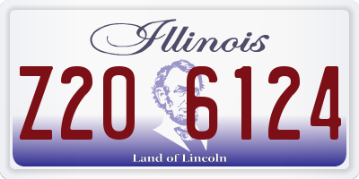 IL license plate Z206124