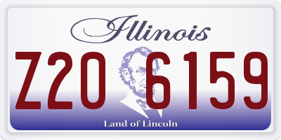 IL license plate Z206159