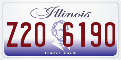 IL license plate Z206190