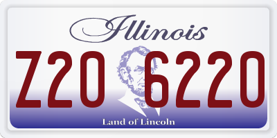 IL license plate Z206220