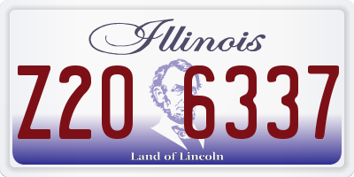 IL license plate Z206337