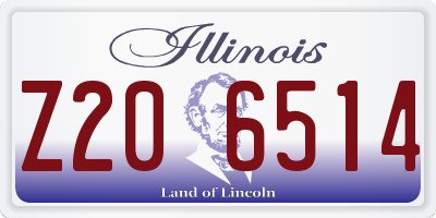 IL license plate Z206514