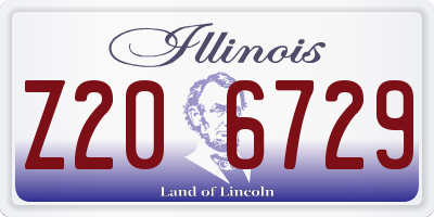 IL license plate Z206729