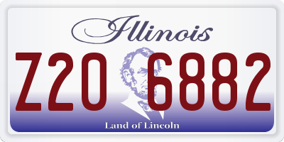 IL license plate Z206882