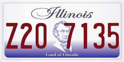 IL license plate Z207135