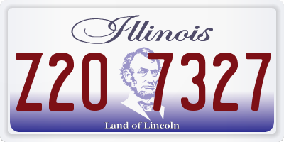 IL license plate Z207327