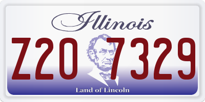 IL license plate Z207329