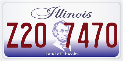 IL license plate Z207470