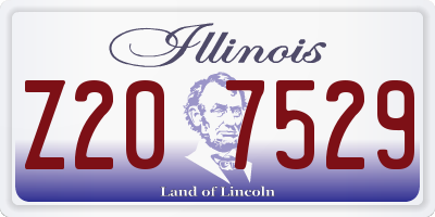 IL license plate Z207529