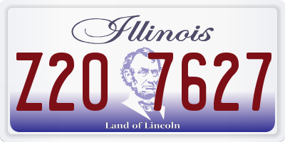 IL license plate Z207627