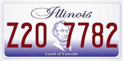 IL license plate Z207782
