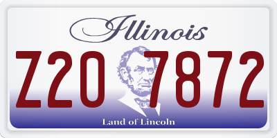 IL license plate Z207872