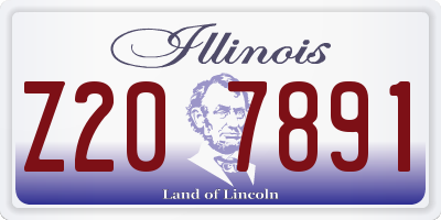 IL license plate Z207891