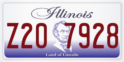 IL license plate Z207928