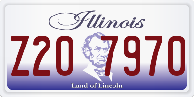 IL license plate Z207970