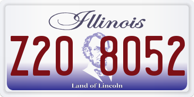 IL license plate Z208052