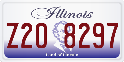 IL license plate Z208297