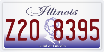 IL license plate Z208395