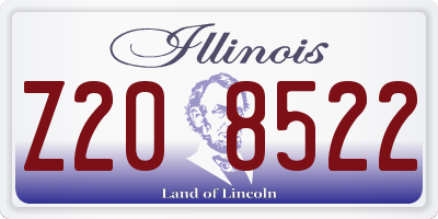 IL license plate Z208522