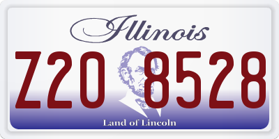 IL license plate Z208528