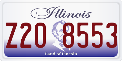 IL license plate Z208553