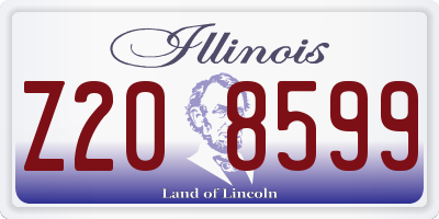 IL license plate Z208599
