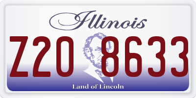 IL license plate Z208633