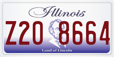 IL license plate Z208664
