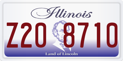 IL license plate Z208710