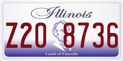 IL license plate Z208736