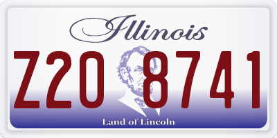 IL license plate Z208741