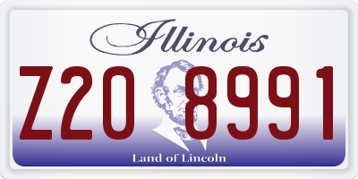 IL license plate Z208991