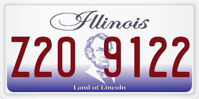 IL license plate Z209122