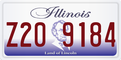 IL license plate Z209184
