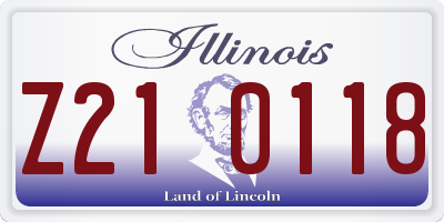 IL license plate Z210118