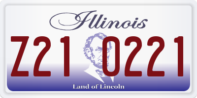 IL license plate Z210221