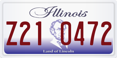 IL license plate Z210472