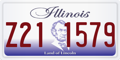 IL license plate Z211579