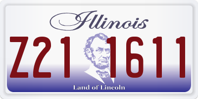 IL license plate Z211611