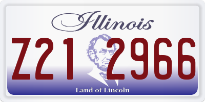 IL license plate Z212966