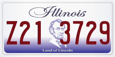 IL license plate Z213729