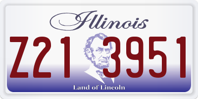 IL license plate Z213951