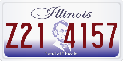 IL license plate Z214157