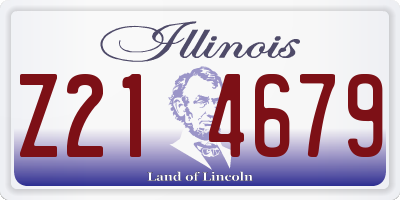 IL license plate Z214679