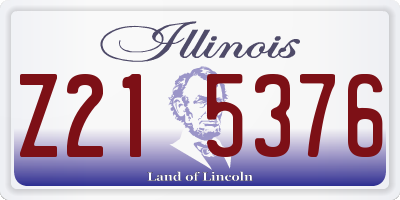 IL license plate Z215376